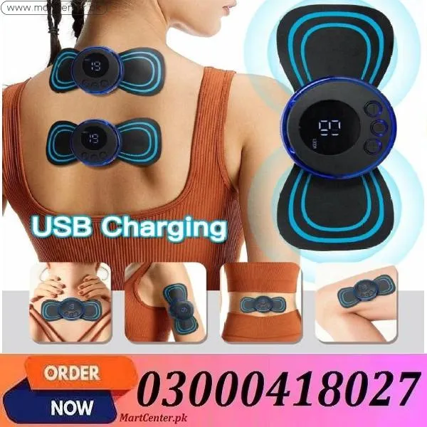 Ems Butterfly Neck Massager Portable Muscle Relaxer